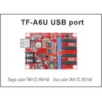 TF-A6U USB led controller p10 display single & dual color control card 768*32,384*64 pixels support for led board