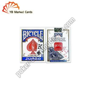 China Jumbo Infrared Sensor Playing Cards Spot UV Waterproof Blue Red Bicycle Cards supplier