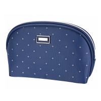 China Polyester Customized Shell Shape Blue Toiletry Pouch Bag on sale