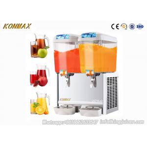 Fruta fría Juice Beverage Ice Tea Dispenser 18L X de la bebida de 9,5 galones los 2 tanques