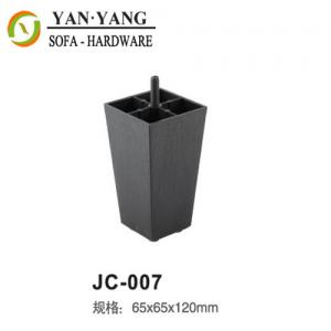 China 120mm high custom sofa leg black plastic custom furniture leg JC-007 supplier