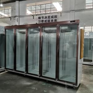 5 Glass Door Frozen Foods R404a Commercial Reach In Standing Freezer