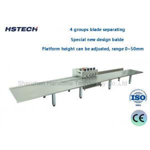 4 Groups Blade Separating LED Hard Strip PCB Depaneling Equipment Using 1.2 Meter Platform 4 Groups Blade