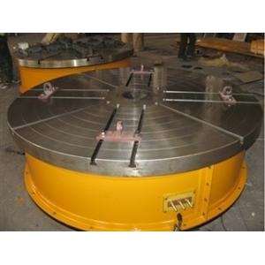 China Flange Plate Floor Turning Table Stepless Frequency Adjustment Welding Rotary Table With Round Table Standing 15 Tons supplier