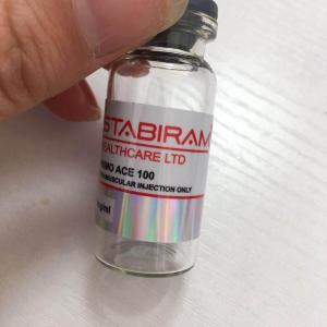 Waterproof tren Acetate 100mg/ml Glass Vial Labels