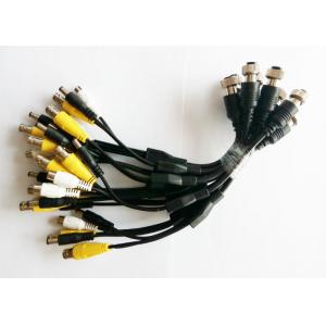 China 4 Pin Socket To DC Cable Connectors BNC RCA Cable For Backup Camera Monitor supplier