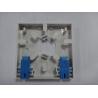 China CY / FB - 002A 86 * 86 * 23mm Fiber Optic Terminal Box suitable for 2 pcs SC adapters wholesale