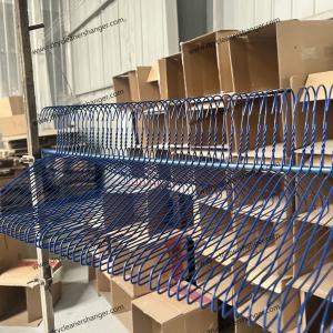China Powder Coated Metal Dry Cleaner Hangers In Bulk  16-Inch Customized Diameter supplier