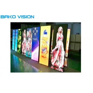 Ultra Lightweight Indoor LED Poster Digital Signal 16 Bit Processing For Advertising