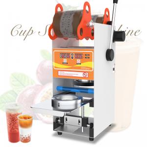 China Bubble Tea Cup Sealer Packing Machine 205*265*490mm Cup Sealing Machine Capacity 1 Cup supplier