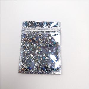 China Cosmetics Grip Seal Bags Twinkling Stars Laser Film 30-150 Micron Thickness supplier