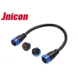 High Current Waterproof Data Connector , 12 Pin Waterproof Connector Plug Lock Cable Welding