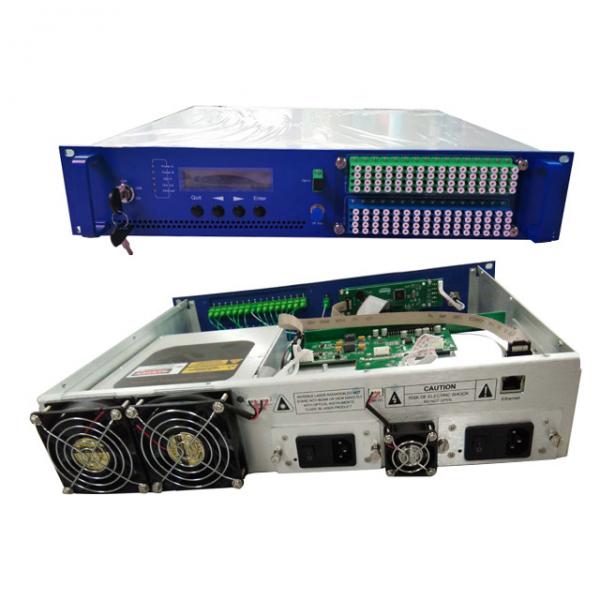 GPON CATV High Power EDFA Amplifier 64 Ports With WDM Dual Power Supply