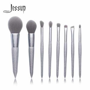 Jessup 8pcs Basic Makeup Brushes Set Faux Squirrel Hair