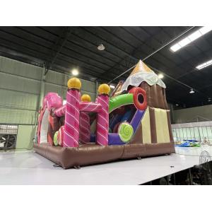 PVC Kids Custom Inflatable Jumpers Rent Inflatable Bounce House Sugar Theme