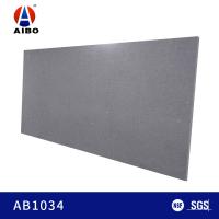 China High Density Grey Quartz Stone Polished For Block Step / Kitchen Countertop on sale