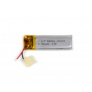 Lithium Polymer Battery 251133 50mAh 3.7V With Good Cycle Life