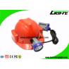 Waterproof Rechargeable LED Headlamp ABS Plastic With 22 Hours Lighting Time