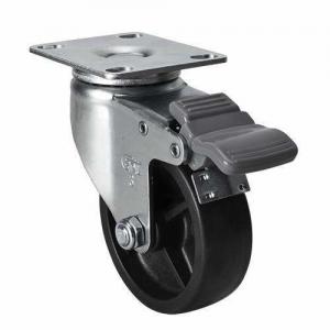 Po Wheel Material 3" 70kg Plate Brake Caster 3623-03 for Smooth and Quiet Operation