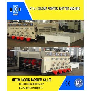 China Manual Feeding Carton Making Machine / Paper Carton Printing Machine Witn Slotting Function supplier