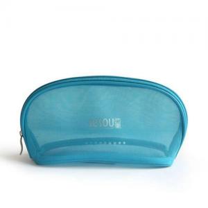 China Mesh Cosmetic Bags With Logo transparente relativo à promoção azul feito sob encomenda on sale 