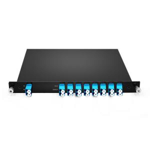 China Passive CWDM Double Fiber Mux & Demux Module 8CH (1470-1610nm) LC/UPC LGX BOX wholesale