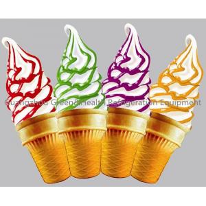 3 Flavours High Efficiency Ice Cream Making Machines Auto - Cleaning