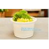 PLA Eco-Friendly Dry Fruit Salad Container Bowl/Tray,90mm yellow disposable CPLA