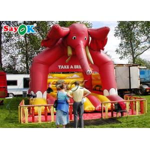 China Elephant Inflatable Bounce For Amusement Park / PVC Children Inflatable Jumping Castle supplier