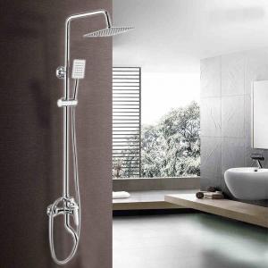 Contemporary Stainless Steel Wall Mount Faucet Set Dirt Resistant Lead Free