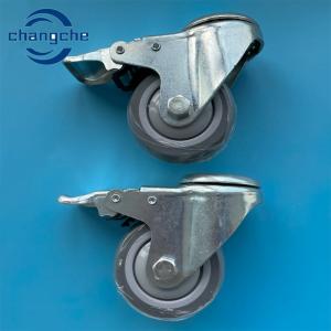 Swivel or Rigid Heavy Duty Industrial Casters Black High Load Capacity Caster Wheels with Brake