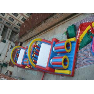 China Giant Adult Inflatable Obstacle Course / Moon Bounce Obstacle Course Rental supplier