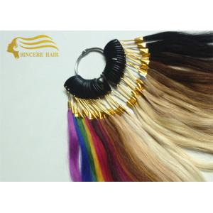 8 Inch Human Hair Color Wheel / Colour Ring, 32 Popular Colors 100% Real Human Hair Color Chart For Sale