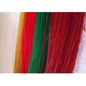 Dyed Color Horse Tail Hair Extensions Cleaning Brush Making Materials