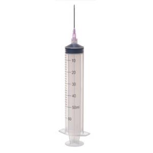 Luer Lock Hypodermic Disposable Sterile Syringe NON TOXIC Three Part 50 Ml 60 Ml