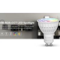 Milight Wifi 4W GU10 RGB+CCT LED Spotlight 2.4G RF All color RGB and CCT adjustable dual white LED Bulb with IOS APP