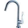 Pull Out Spray Sink Single Lever Mixer Taps / Brass Tall Kitchen Tap Faucet