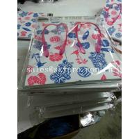 China Foam Rubber Flip Flops White Soles With Flowers Leaves Pattern , Cut Out Plastic Strap Slippers Soles on sale