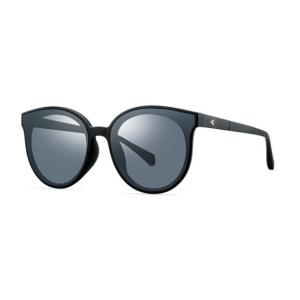Popular Woman's Plastic Polarized Sunglasses Black Grey Polarized Lens Plastic Frames