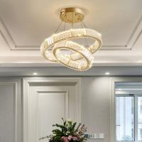 China Modern Ring Pendant Light Led Lamp Decorative Crystal Chandelier For Dining Living Room on sale