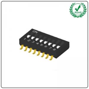 Black 3 Position PIANO Type SPST 2.54mm Pitch SMD DIP Switch Gull Wing