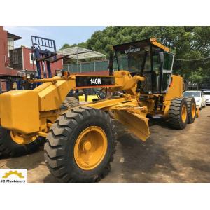 Japan Origin Cat 140H Motor Grader / Used Road Grader With Three Shank Ripper