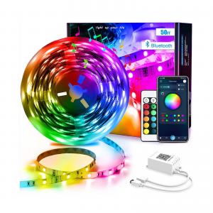 6 To 36V 15M 5050 RGB Smart LED Music Light Lights Music Sync Color Changing Flexible