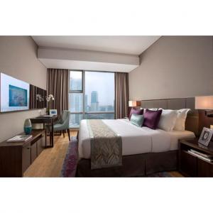 China Custom Made Luxury Modern Hotel Bedroom Furniture Wooden Hotel Bedroom Set supplier