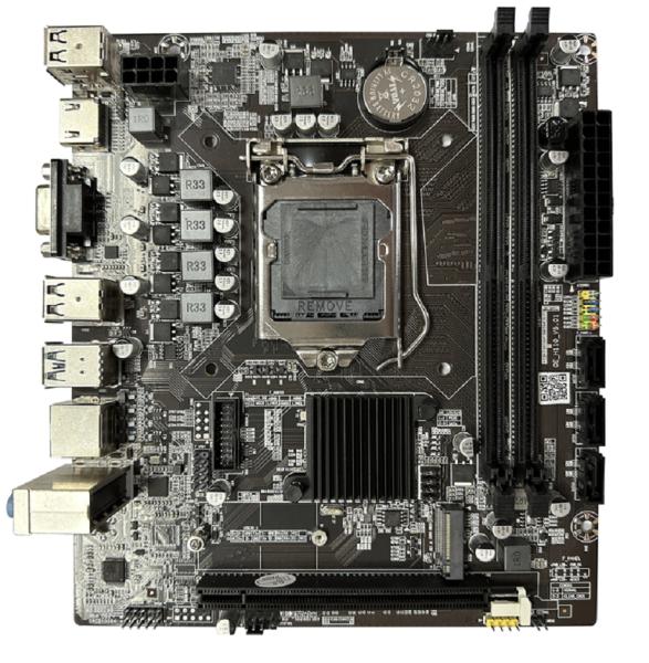 Placa base Micro-ATX ETEK H110 Chipset para CPUs de 6ª-9ª generación, DDR4 de doble canal, salidas VGA+HDMI, 3 puertos SATA + 1 ranura M.2