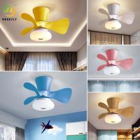China Ultra-Thin Ceiling Fan Light Nordic Restaurant Simple Small Fan Light Children'S Bedroom Room Fan Light on sale