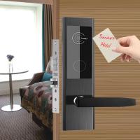 China Black Color Stainless Steel Hotel Key Card Door Locks with 2 Years Warranty on sale