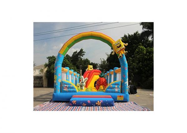 Spongebob And Patrick Star Fun City Inflatable Bouncer Combo For Amusement Park