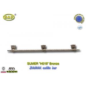 China Ref H019  Zinc Alloy Metal Coffin Handles zamak Casket long bar 1 meter 3 base supplier