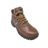 High Caliber Leather Army Boots Grease Resistant With Reflective Stripe